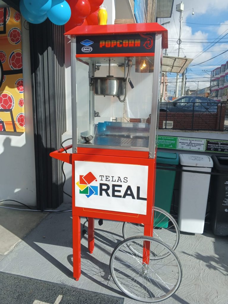 Alquiler de maquina de crispetas en bogota / carro de palomitas