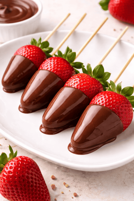 Alquiler de fuente de chocolate con fresas con chocolate